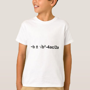 Quadratische formule Wiskunde wiskundige natuurkun T-shirt