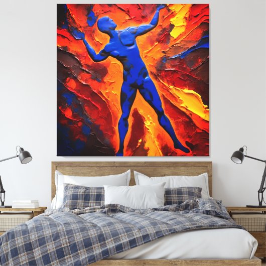 Quadro Abstrato em Canvas O Construtor dos Átomos (Insitu (Slaapkamer))