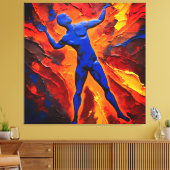 Quadro Abstrato em Canvas O Construtor dos Átomos (Insitu (Woonkamer))