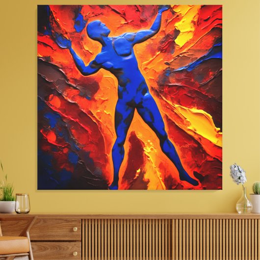 Quadro Abstrato em Canvas O Construtor dos Átomos (Insitu (Woonkamer))