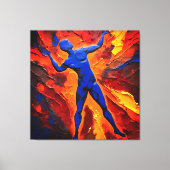 Quadro Abstrato em Canvas O Construtor dos Átomos (Voorkant)