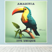 Quadro Amazônia - It's Unique - Tucano Canvas Afdruk (Insitu (Houten vloer))