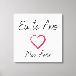 Quadro eu te amo impressão em canvas afdruk