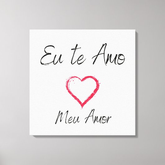 Quadro eu te amo impressão em canvas afdruk (Voorkant)