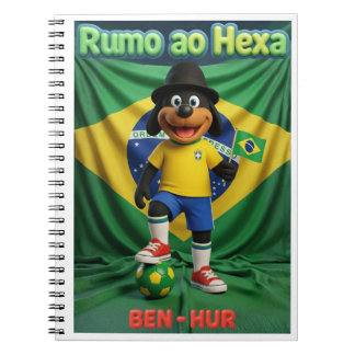 Quadro Infantil Ben-Hur Torcedor Rumo ao Hexa 2026 Notitieboek