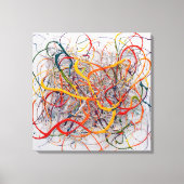 Quadro Pintura Abstrata em Canva Sinfonia Abstrata Canvas Afdruk (Voorkant)