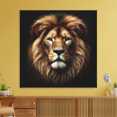 Quadro Rosto de Leão Canvas Afdruk (Insitu (Woonkamer))