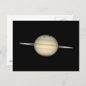 Quadruple Saturn Moon Transit Briefkaart (Voorkant / Achterkant)