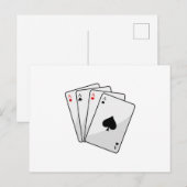 Quadruplets Aces Poker cartes à Poker (Devant / Derrière)