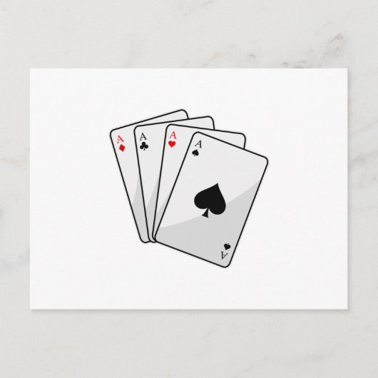 Quadruplets Aces Poker cartes à Poker (Devant)