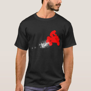 quads. eenvoudig. Rood. T-shirt