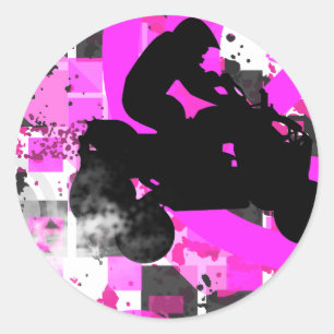 quads. ronde sticker