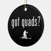 Quads Telemark Skiing Keramisch Ornament (Links)