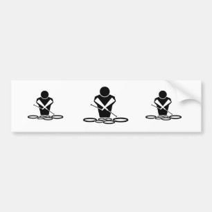 Quads - Tenor Drums - Squints Bumpersticker