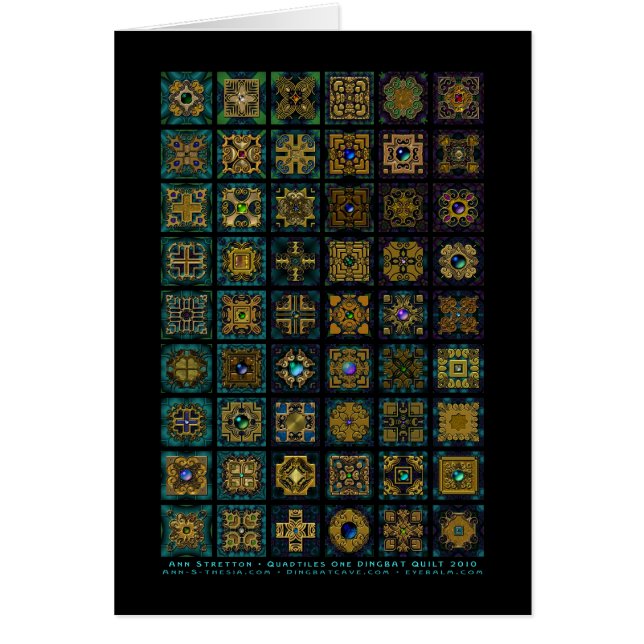 Quadtiles One Quilt Card (Voorkant)