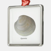 Quahog Clam Metalen Ornament (Links)