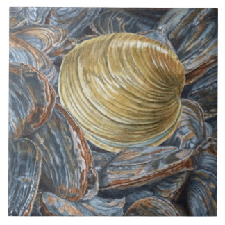 Quahog en Clams Keramische Tegel Tegeltje
