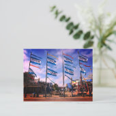 Quai 39 Statue de lion de mer #3 Carte postale (Debout devant)