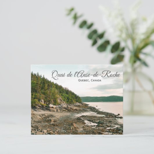 Quai de l'Anse-de-Roche, Briefkaart Quebec (Staand voorkant)