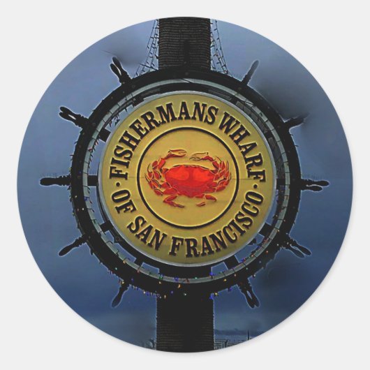 Quai des pêcheurs de San Francisco #2 Stickers (Devant)