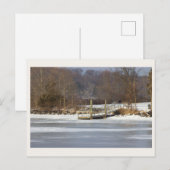Quai par Carte postale Lac gelé (Devant / Derrière)