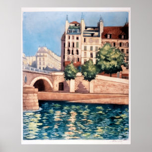 "Quai Saint-Michel", Parijs, Poster