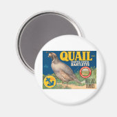 Quail Brand Contra Costa Bartletts Magneet (Voorkant / Achterkant)