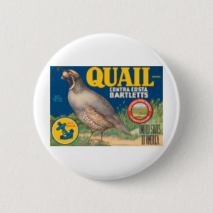 Quail Brand Contra Costa Bartletts Ronde Button 5,7 Cm