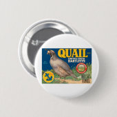 Quail Brand Contra Costa Bartletts Ronde Button 5,7 Cm (Voorkant /achterkant)