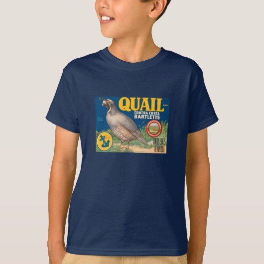 Quail Brand Contra Costa Bartletts T-shirt (Voorkant)