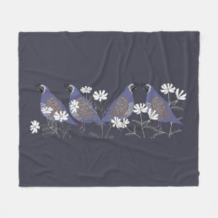 Quail Fleece Blanket