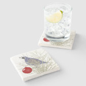 Quail Holiday Stone Onderzetter (Zijkant)