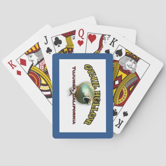 Quail Hollow-speelkaarten Speelkaarten (Achterkant)