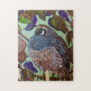 Quail in Struik Puzzle Legpuzzel