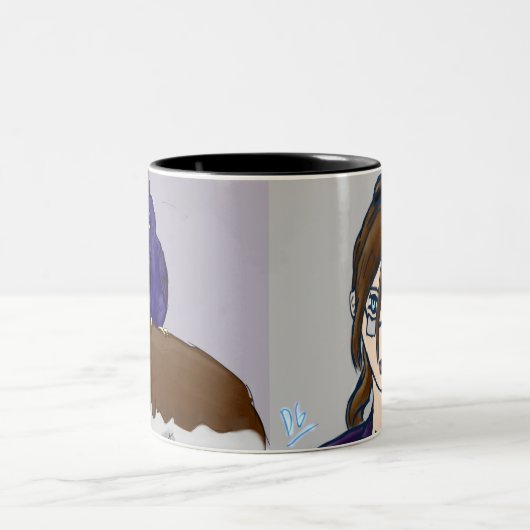 Quail Man + Cumulonimbus Mug à deux côtés (Centre)