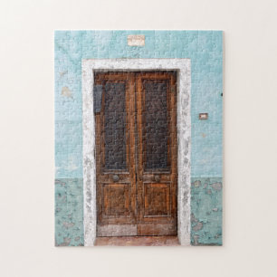 Quaint Blue-deur Legpuzzel