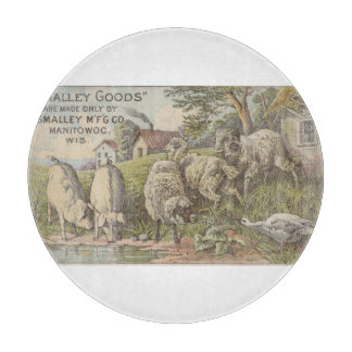 Quaint Farmhouse Animals Rustin Country Scene Snijplank