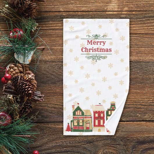 Quaint-kerstdorp Handdoek