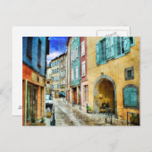 Quaint Old Cobblestone Street Briefkaart (Voorkant / Achterkant)