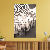 Quaint restaurant balcony, Italië Canvas Afdruk (Insitu (Woonkamer))