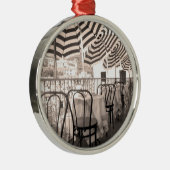 Quaint restaurant balcony, Italië Metalen Ornament (Rechts)