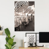 Quaint restaurant balcony, Italië Poster (Thuiskantoor)