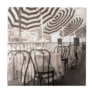 Quaint restaurant balcony, Italië Tegeltje