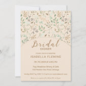 Quaint Verf Floral Bridal Shower Uitnodiging (Voorkant)