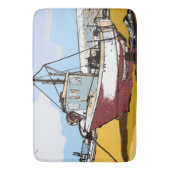 Quaint Vissen Boat Badmat (Voorkant Verticaal)