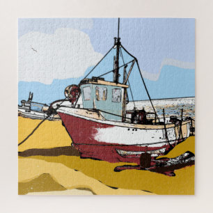 Quaint Vissen Boat Legpuzzel