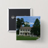 Quaint Williamsburg Vierkante Button 5,1 Cm (Voorkant /achterkant)