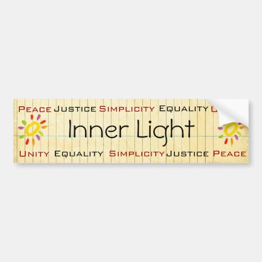 Quaker bumpersticker (Voorkant)