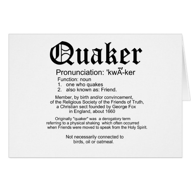 Quaker Definition (Voorkant Horizontaal)