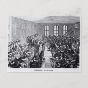 Quaker Meeting, Philadelphia Briefkaart